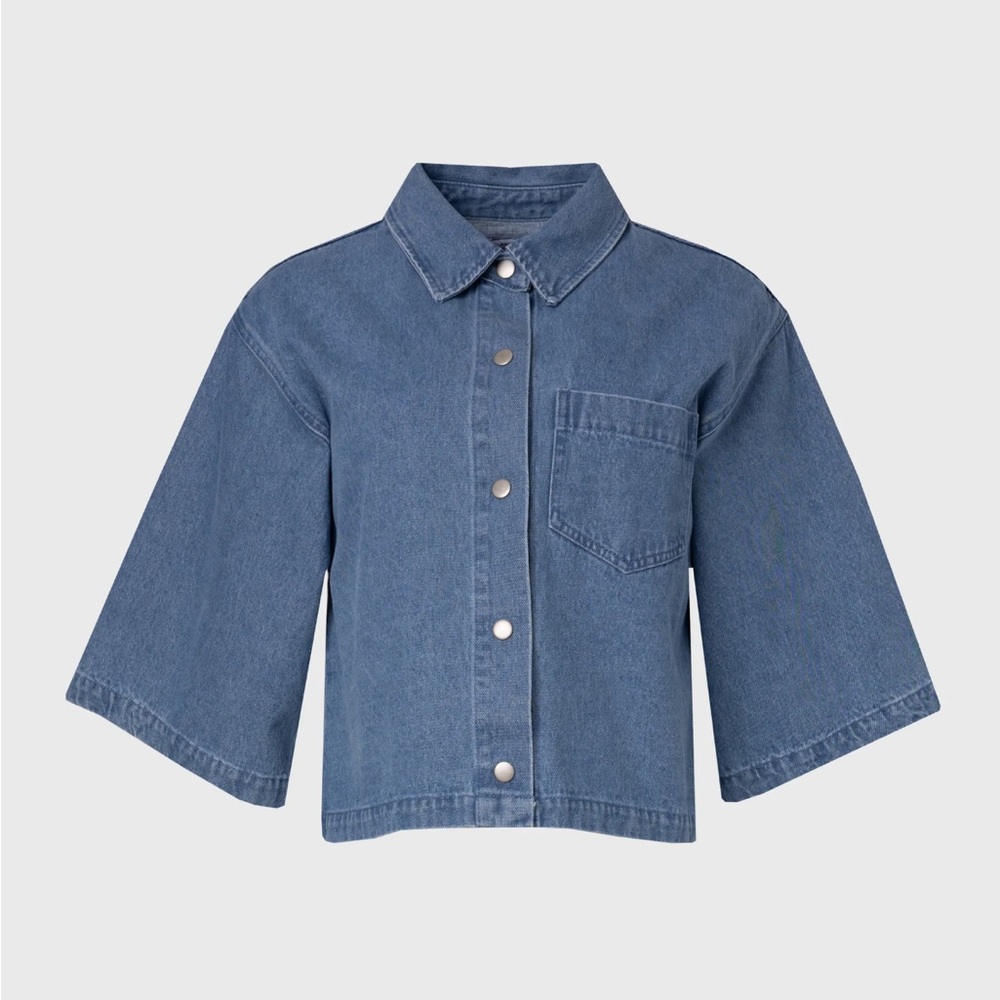 Women Blue Denim Jacket